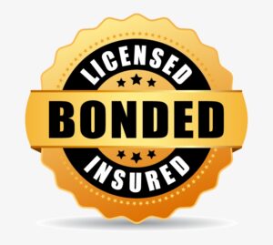 licensed professionals, bonded professionals, insured company